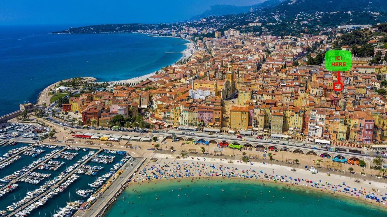 Menton, Centre Historique, Vue Mer Eksteriør billede
