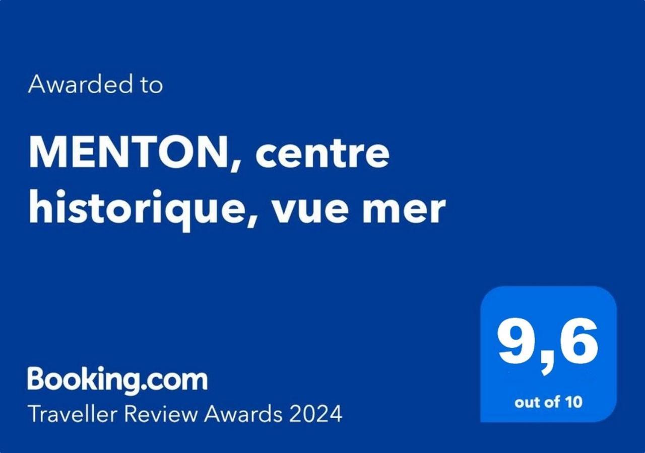 Menton, Centre Historique, Vue Mer Eksteriør billede