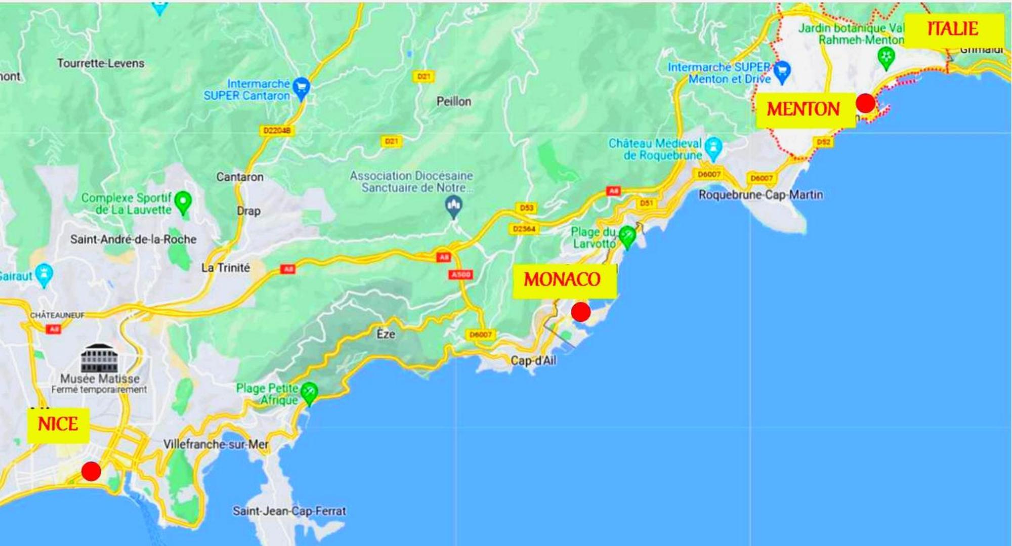 Menton, Centre Historique, Vue Mer Eksteriør billede